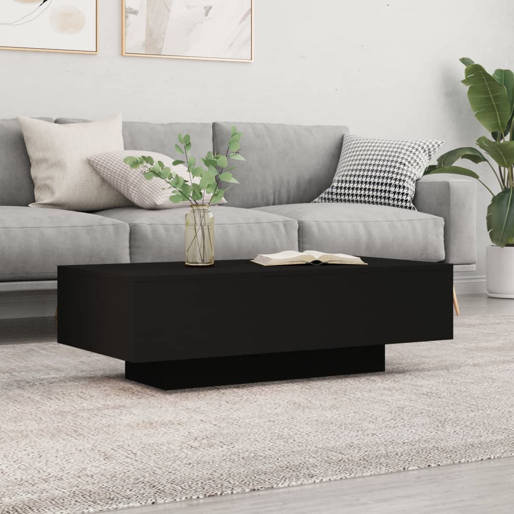 VidaXL Tavolino da Salotto Nero 100x49,5x31 cm in Legno Multistrato