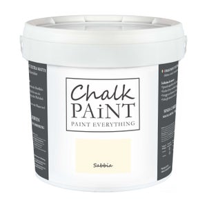 Chalk Paint extra opaca biancoShabby® - Ricolora mobili pareti oggetti senza  carteggiare - Avorio 5 L