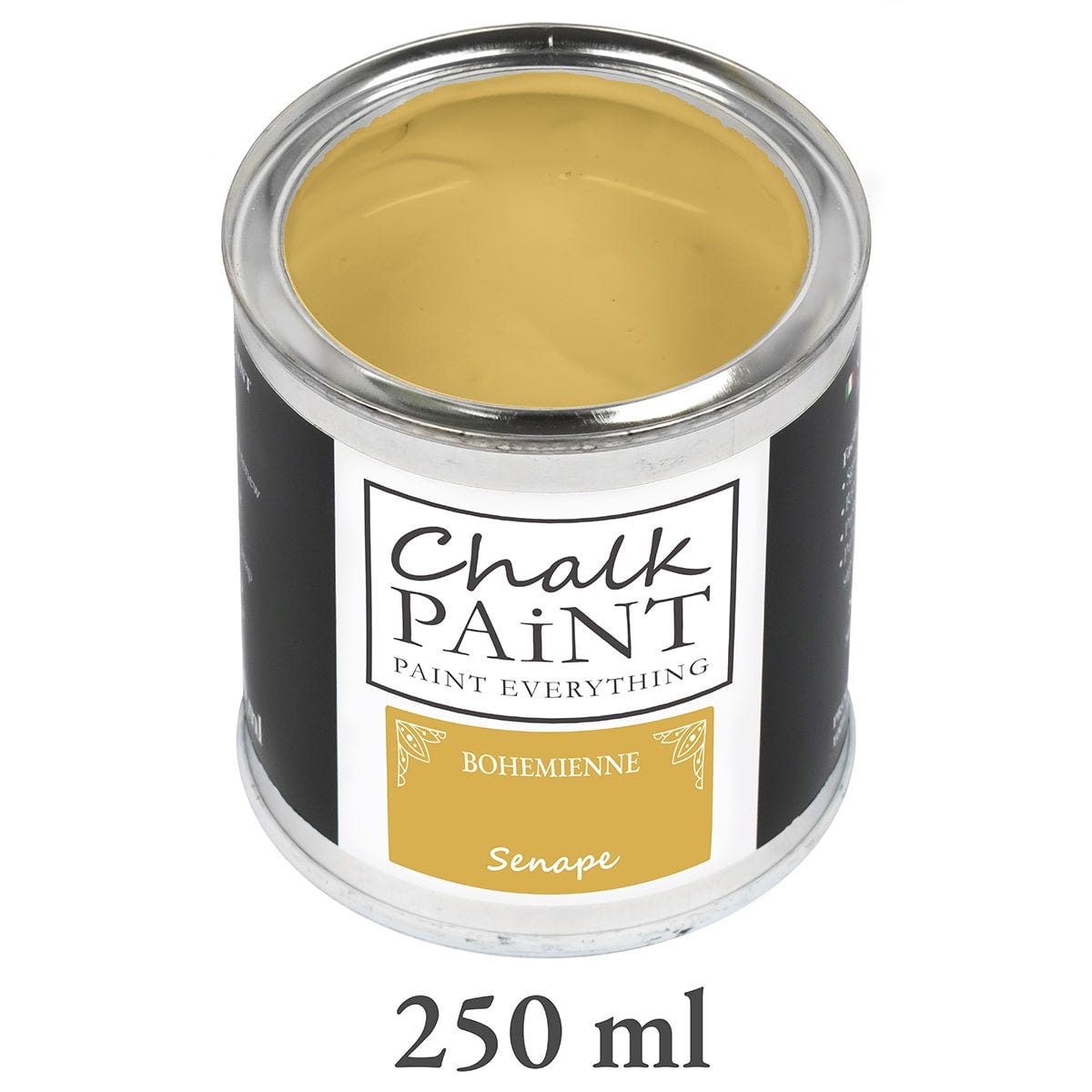 Peinture à la craie extra mate Chalk Paint Everything® - Repeint les meubles,  les murs et les objets sans ponçage - Senape 250 ml