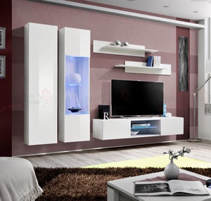 XJZKA Mensola Porta TV sospesa con Porta, Moderna Console