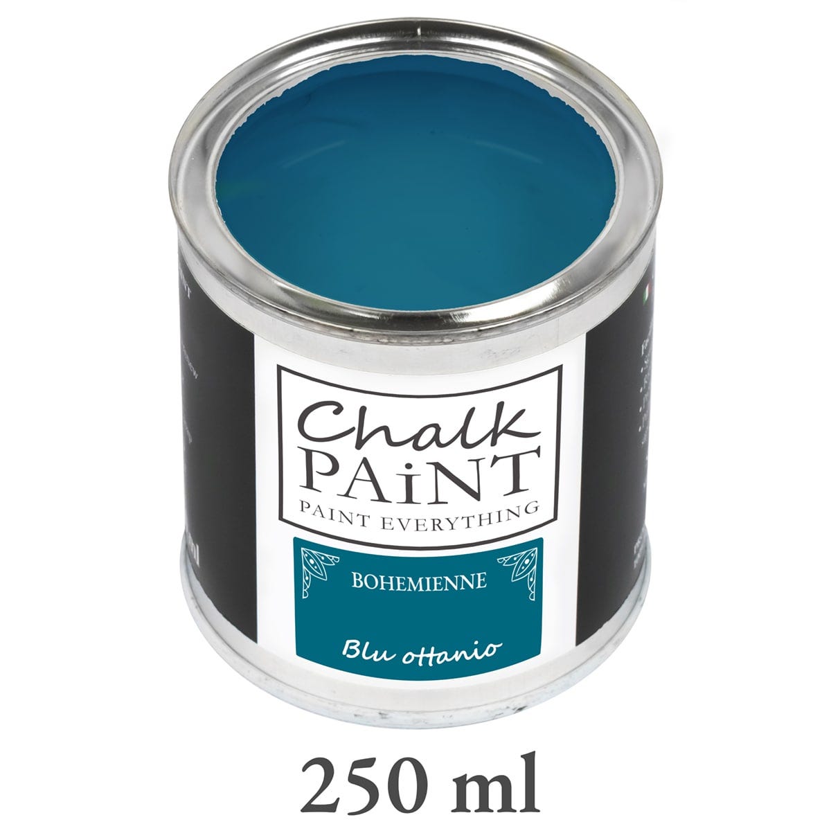 Chalk Paint extra opaca Chalk Paint Everything®- Ricolora mobili pareti  oggetti senza carteggiare - Blu Ottanio 250 ml