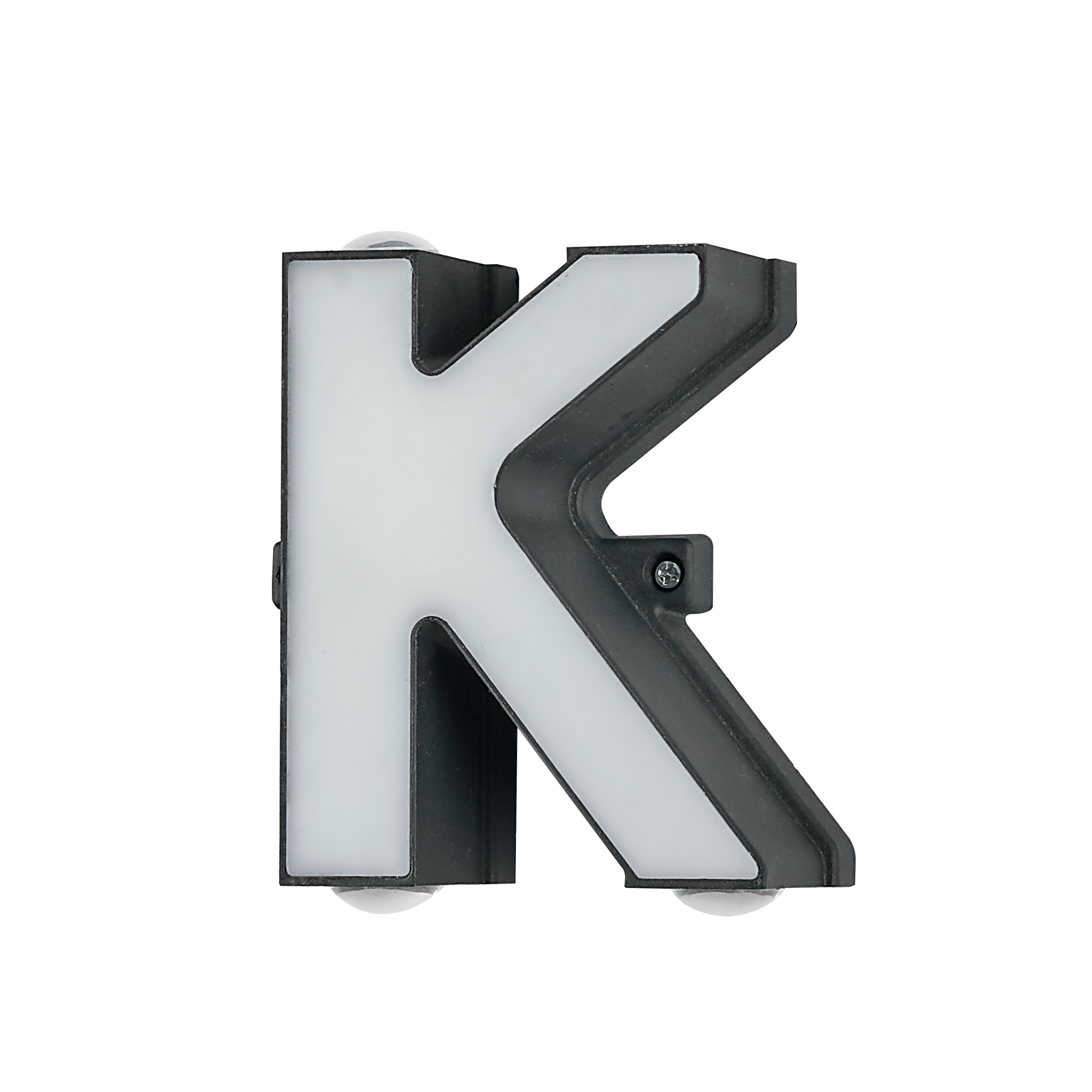 Lettera K In Metallo Zincato Alta 12 Cm: Decorazione Per Interni Ed Esterni