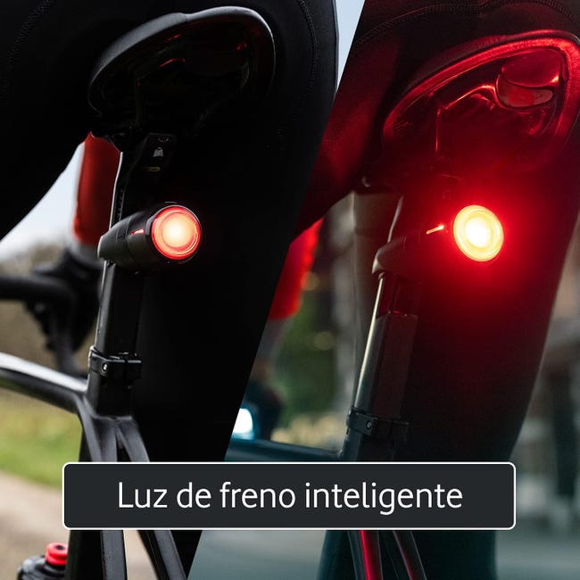 Luces de bicicleta, luz trasera de alarma de bicicleta antirrobo