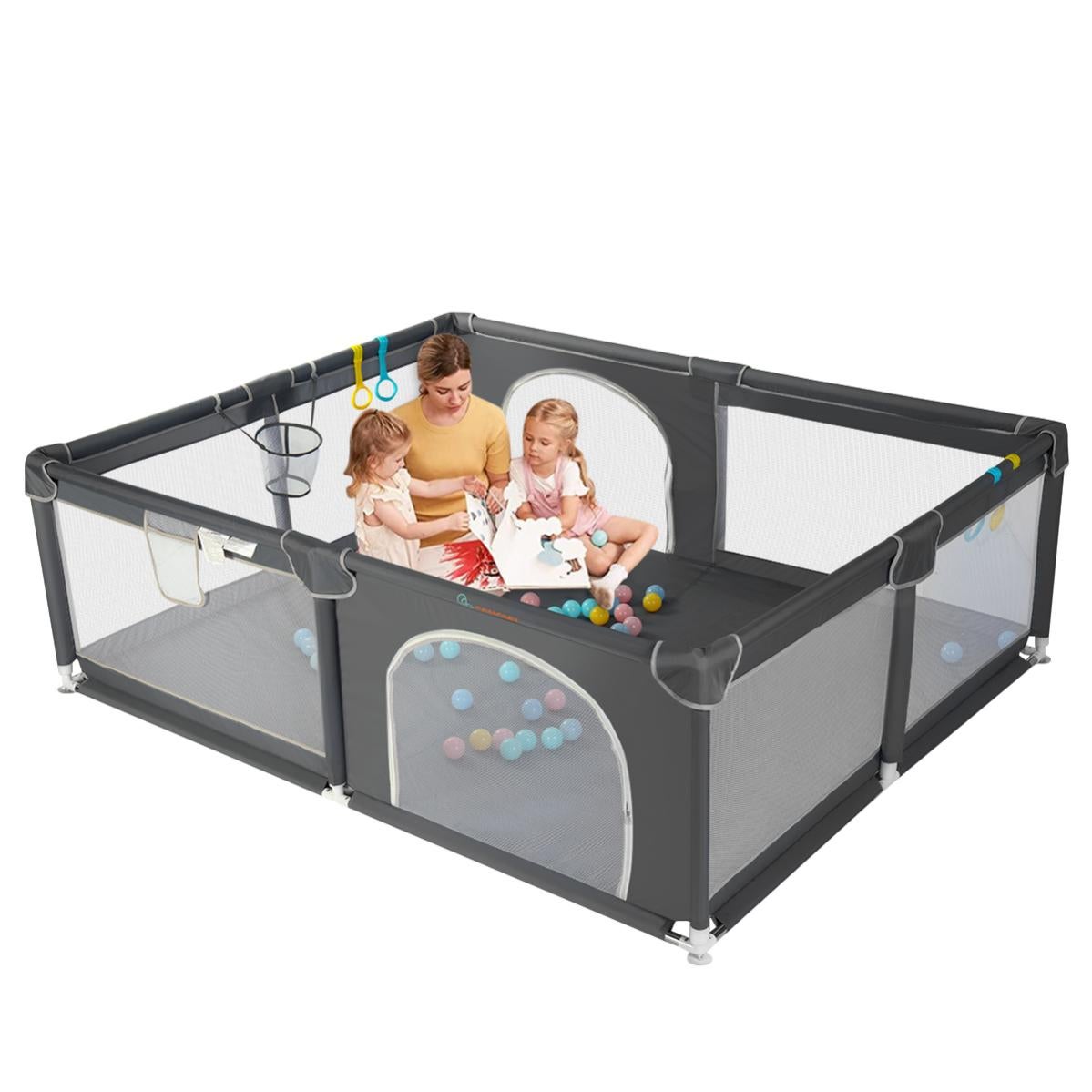 VATOS Canestro Da Basket Rosa Per Bambine – Con Luci LED, Tabellone Elettronico E Telecomando – Regalo 3-7 Anni