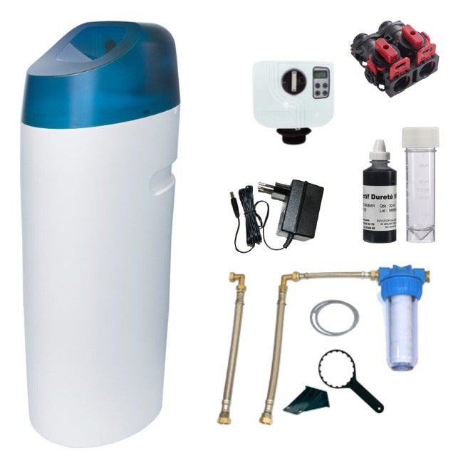 Adoucisseur d'eau 18L Vanne Canature complet avec accessoires | Leroy ...