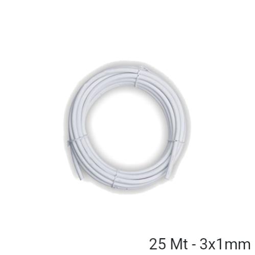 Propart PECE3G1-25-W Rotolo cavo elettrico tripolare 1 mm 25 metri H05VV-F3G bianco