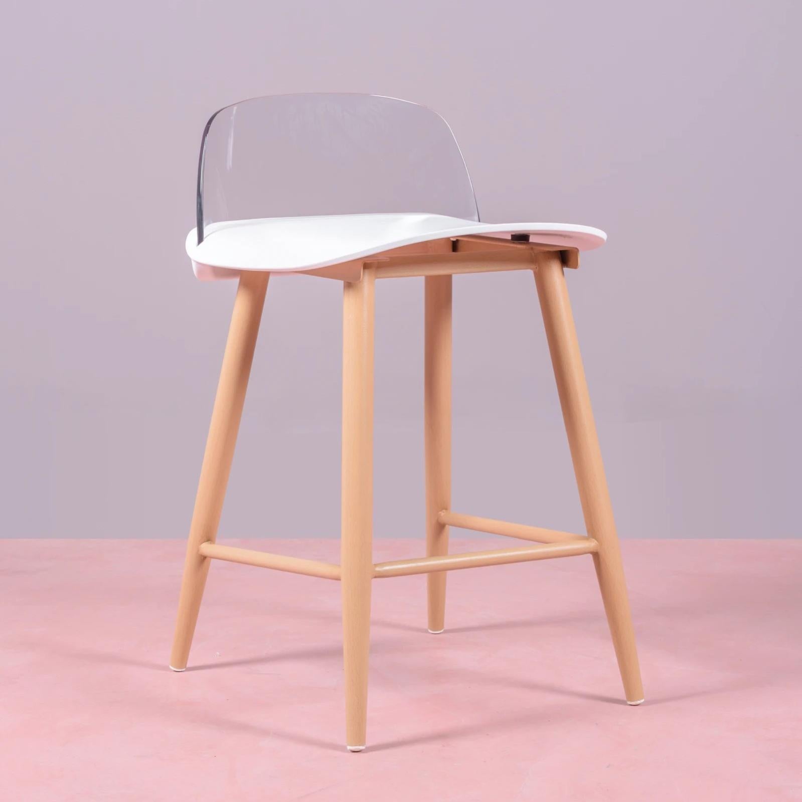 Libaro - Sgabello Da Bagno Eran In Acrilico Trasparente Adatto Alla Doccia, Con Aniglia