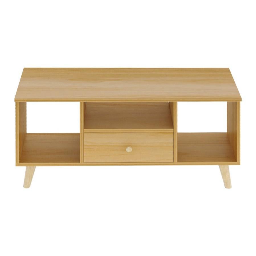 Comodino Mobiletto Moderno 1 Cassetto E 2 Ripiani Salvaspazio Bianco 39x39x65cm 64419595