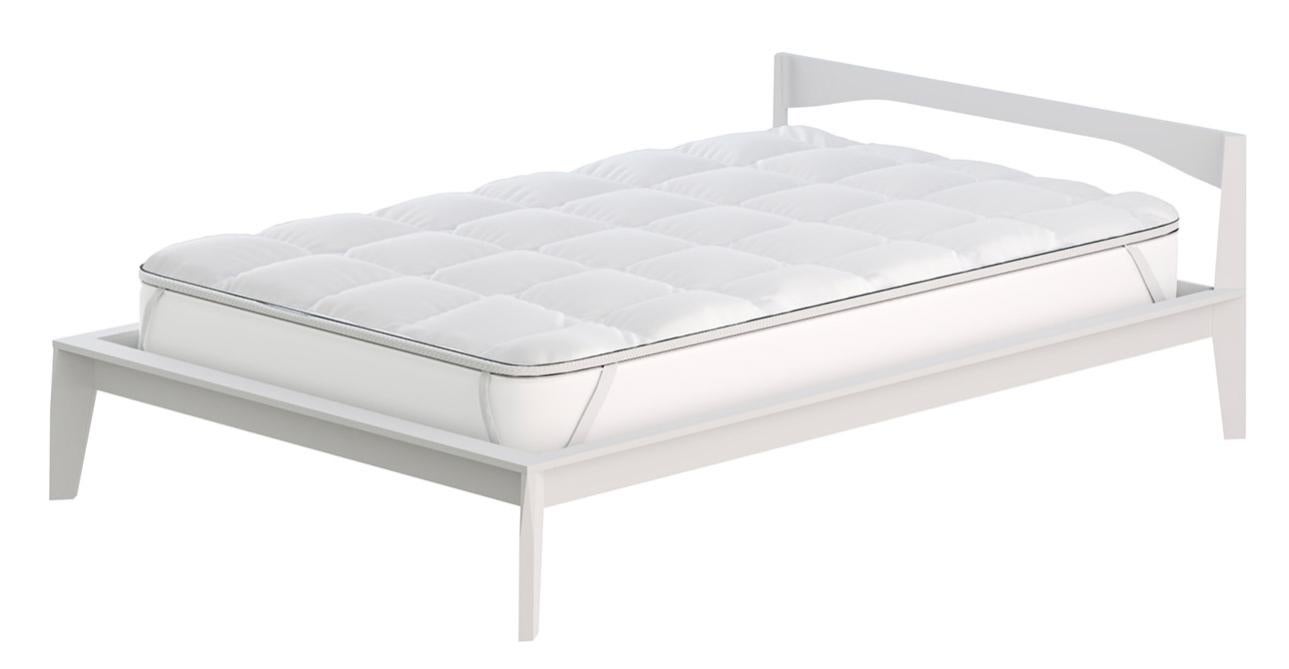 Topper Trapuntato Con Elastici - Matrimoniale Maxi 180x200 Cm, Bianco, Morbido - Foto 12