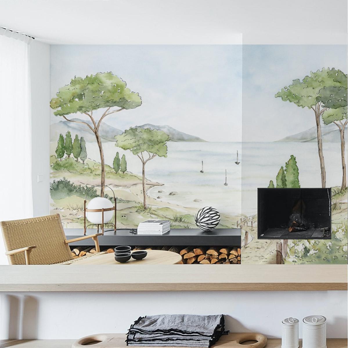 Papier Peint - Côte d’Azur 200x250cm - Intissé