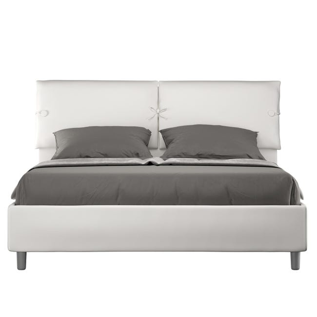 DREAMEA - Set Letto Boxspring Testata + Reti + Materasso + Topper Siero Di Dreamea 160 X 200 Cm Tessuto Avorio 3517920775057 DREAMEA - Set Letto Boxspring Testata + Reti + Materasso + Topper Siero Di Dreamea 160 X 200 Cm Tessuto Avorio 3517920775057