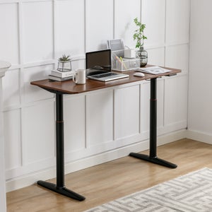 Supporto scrivania regolabile in altezza ad angolo - Altezza: 60-125 cm -  Larghezza 110-190 cm (sinistra) / 90-150 cm (destra) - Angolo: 90° - 150 kg
