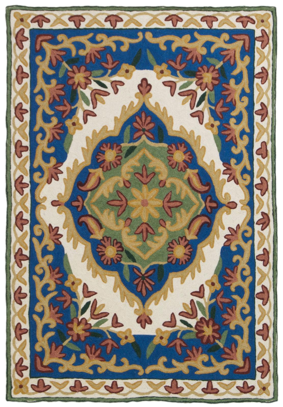 Grand Tapis Kilim Afghan Tissé Main (195x151 Cm) – Laine Et Coton, Motif Oriental Multicolore