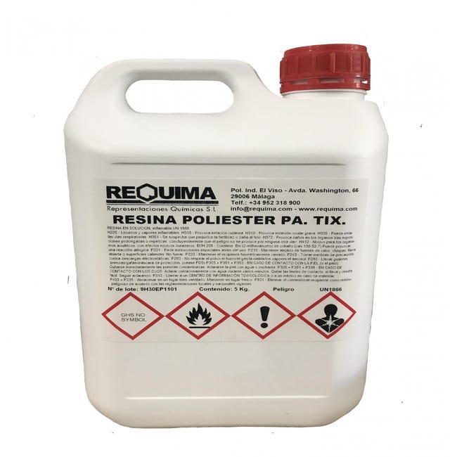 Resina de Poliester Kit 5 Kg – Fibratec – Resinas Epoxicas – Fibra de Vidro  – Kevlar