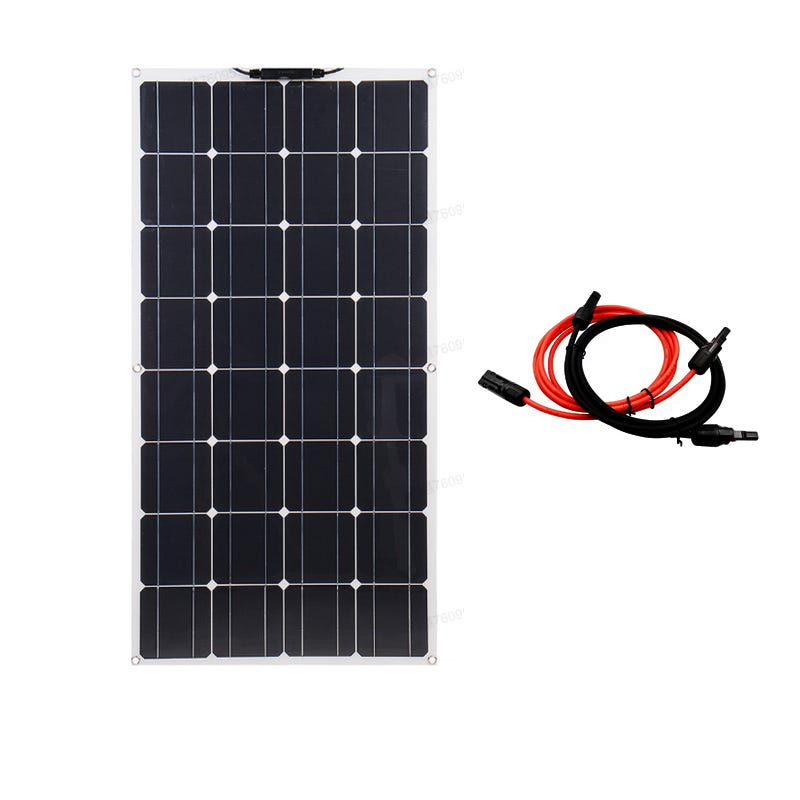Pannello Solare Flessibile 65W 18V Fotovoltaico Monocristallino 81x33cm