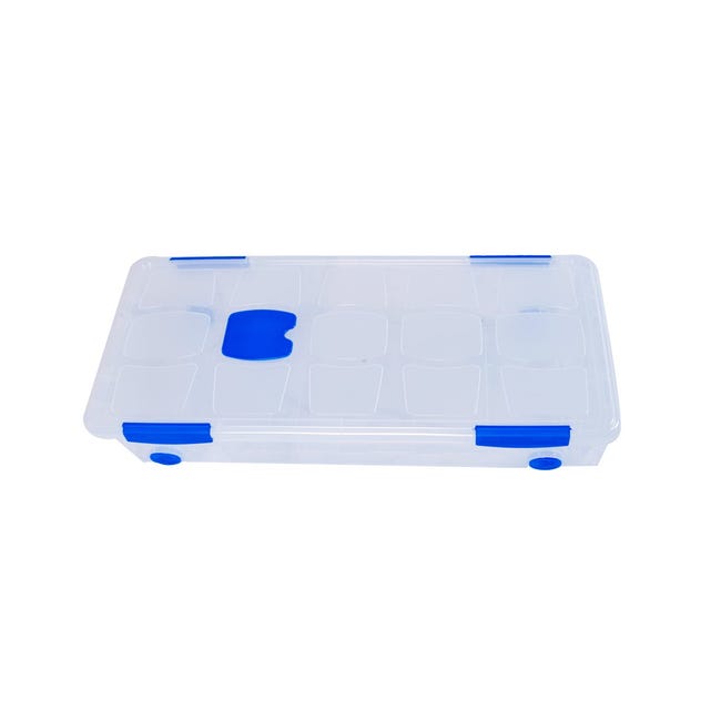 Cajas de Almacenaje Transparentes – Cajas Organizadoras de Plástico con  Tapa, Unidad (30L)