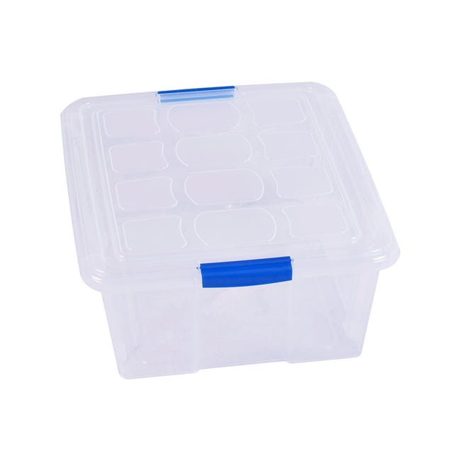 Caja Almacenamiento - 25l - Caja Almacenaje - Caja Almacenamiento Con Tapa  - Caja Almacenamiento Ropa - Nakloe con Ofertas en Carrefour