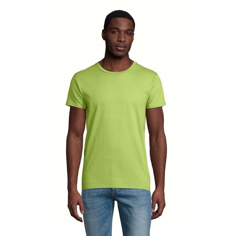 Sol s Tee shirt homme jersey col rond ajuste PIONEER MEN Vert Pomme XS Leroy Merlin