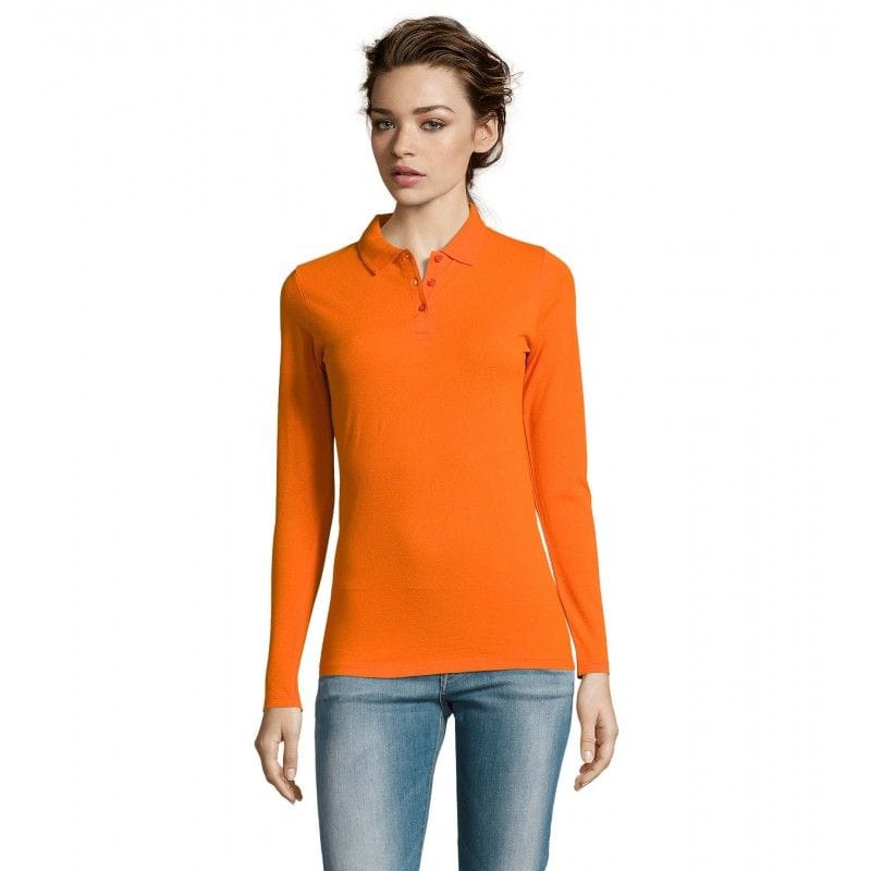 Polo orange femme hotsell