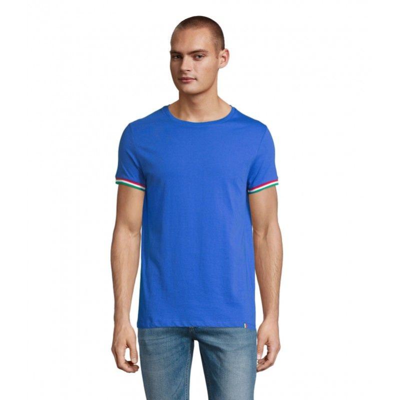 T-shirt Guess Homme – Manches Courtes – Bleu Roi – Neuf Avec étiquettes – Taille Standard