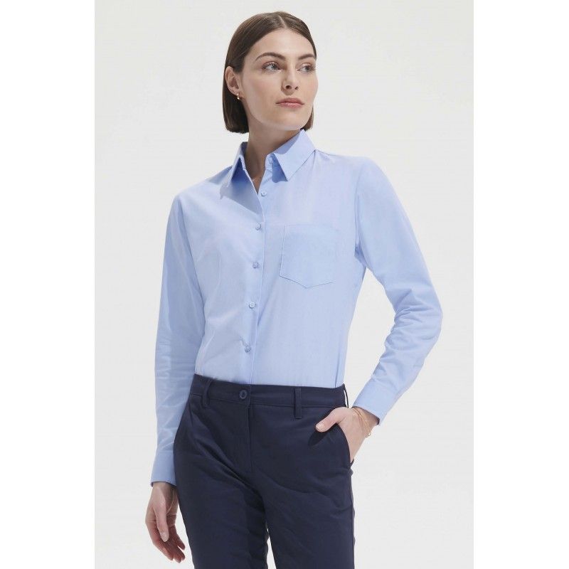 Chemise femme Cabela 2XL sarcelle manches longues bouton pression