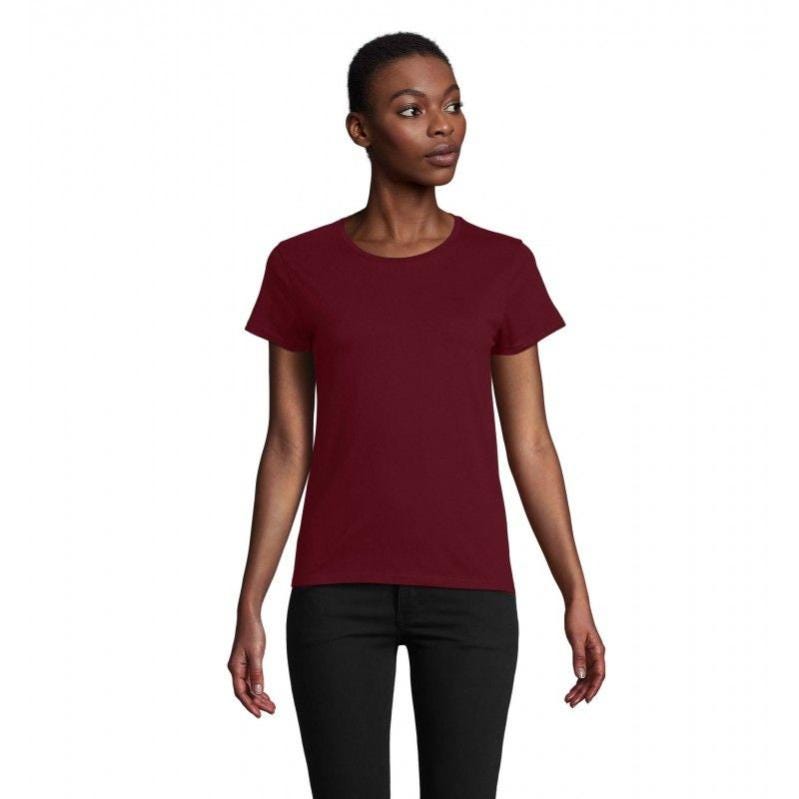T shirt bordeaux femme 2025