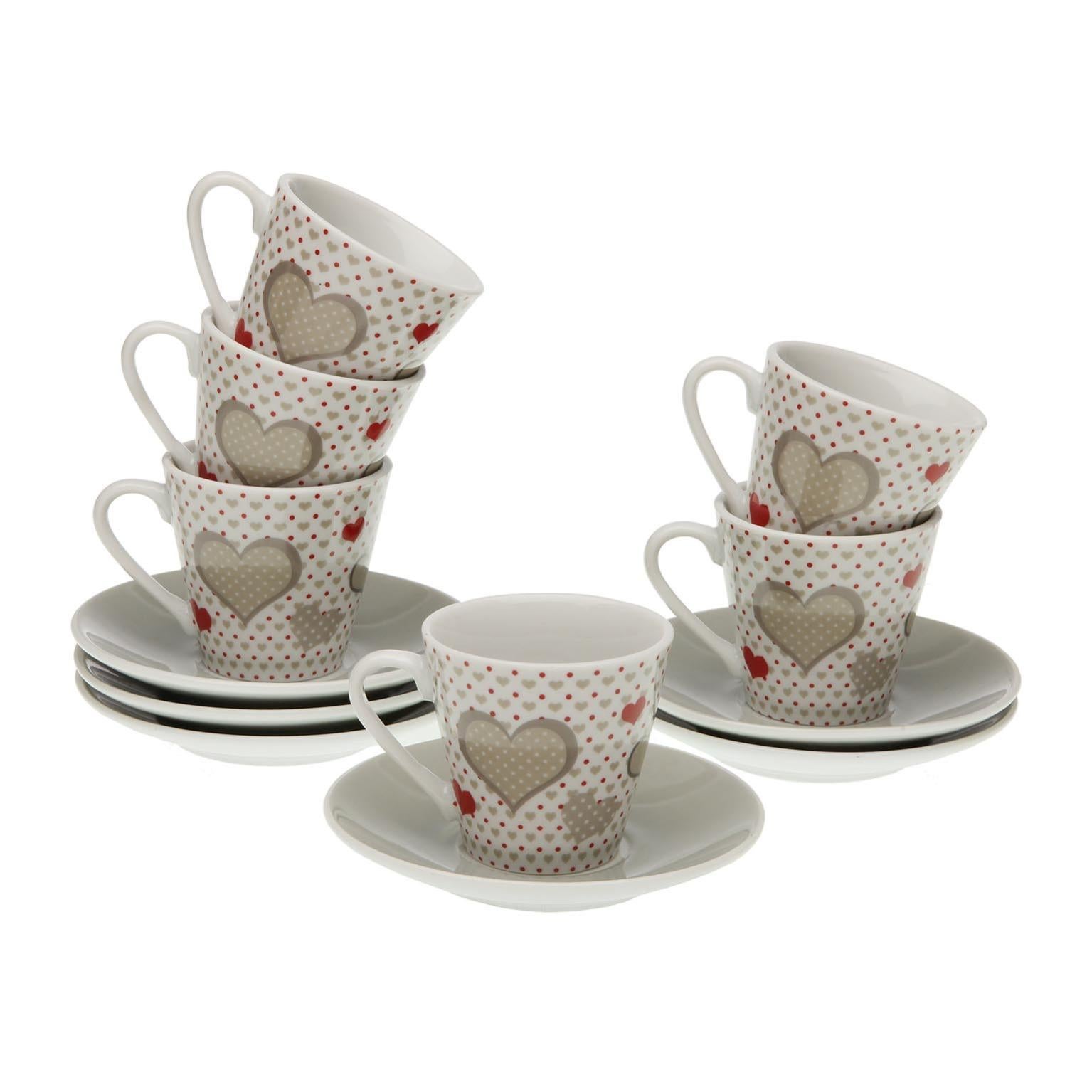 Set 2 tazzine caffè con piattino CORAL REEF | Boutique