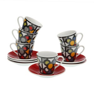 Set De 6 Tazas De Café De Porcelana 100ml con Ofertas en Carrefour