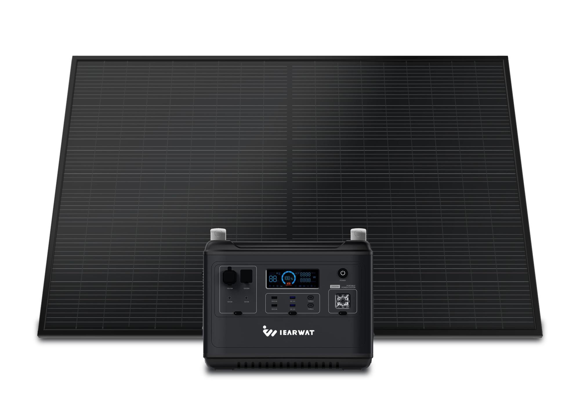 Kit panneau solaire 400W monocristallin haute puissance + 2000W