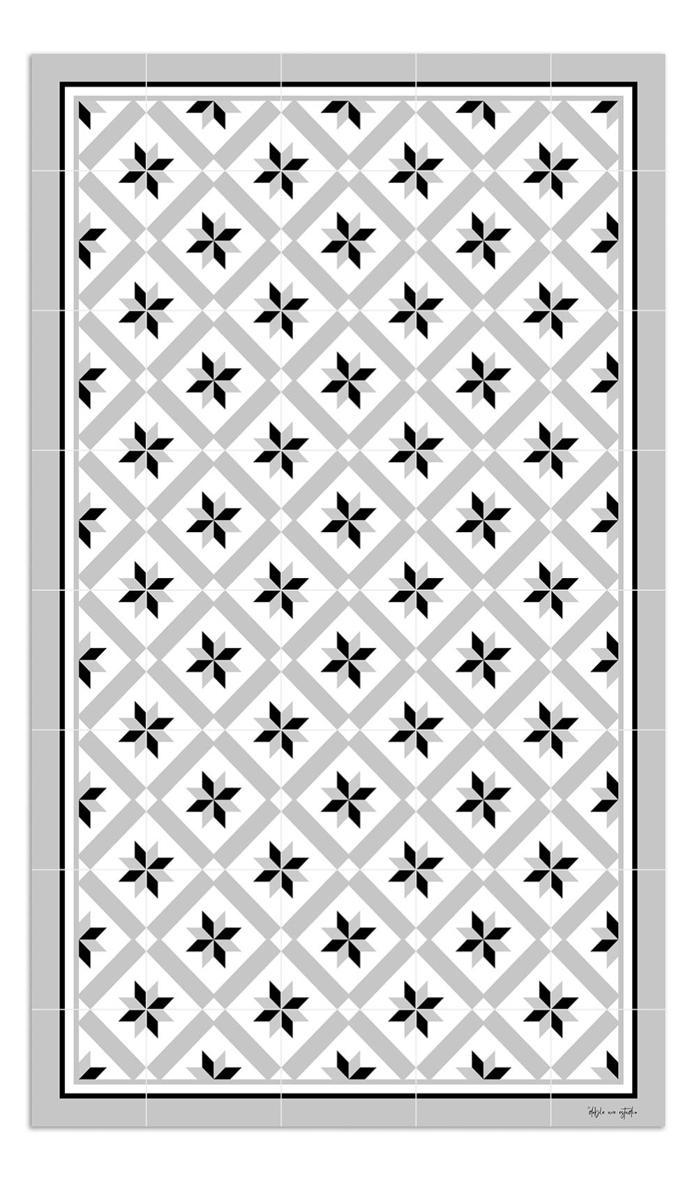 Alfombra de vinilo hidráulica 24 gris 47x80 cm pvc cocina salón comedor