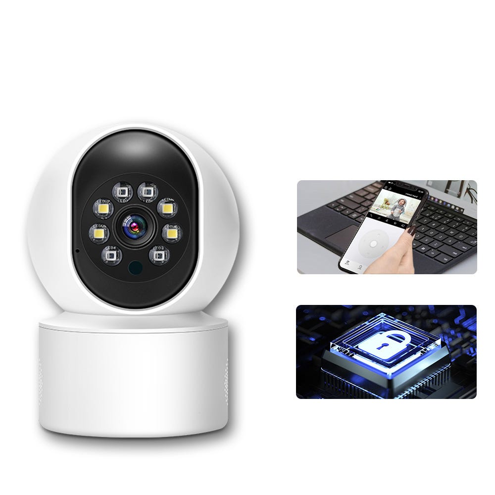 Caméra 2K 3MP Wifi Surveillance vidéo à domicile Protection de