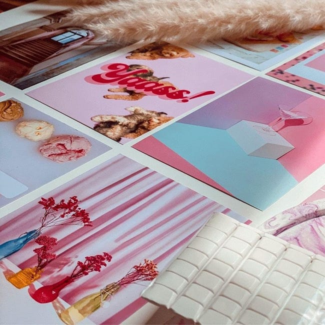 Flamingueo Poster da Parete 100 Foto Decorazioni Camera da Letto Adesivi  Murali Decorazione Parete Poster Aesthetic