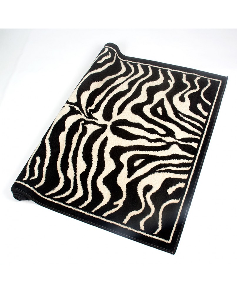 Alfombra de hogar 100% polipropileno 55 x 110 cm modelo cebra - crevicosta.