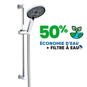 Pommeau de douche à économie d'eau EcoRain™ - 50 % d'économie d