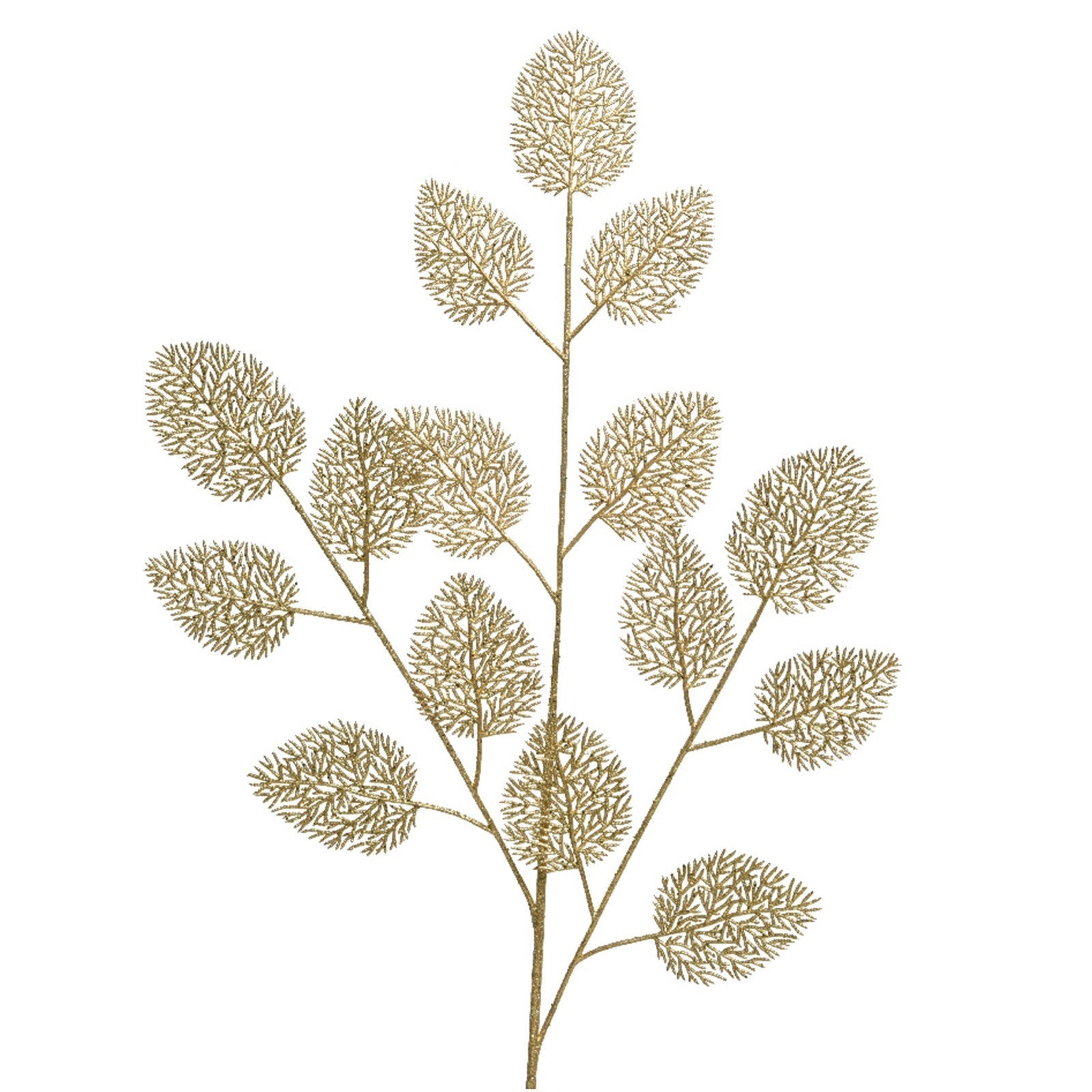 Branche décorative dorée pour décorations et compositions florales