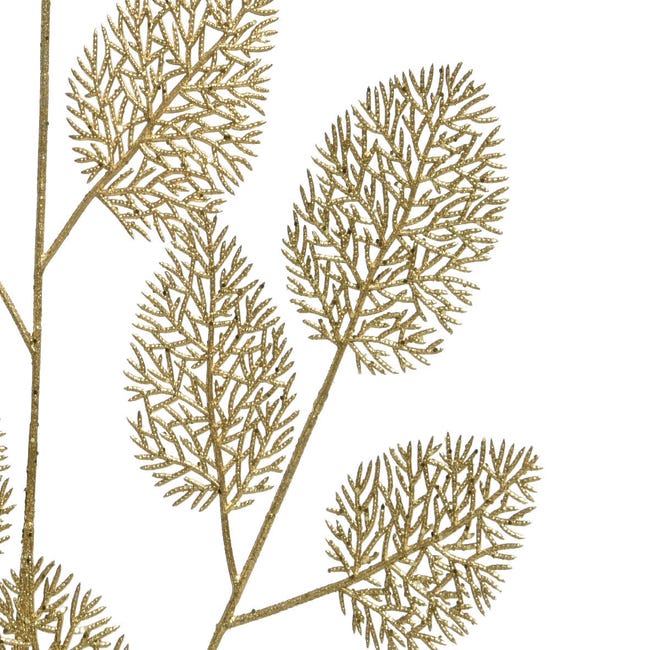 Branche décorative dorée pour décorations et compositions florales