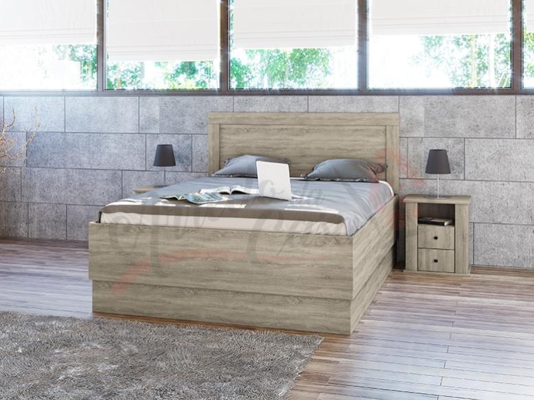 Gecheer Testiera Letto Matrimoniale Con Contenitore, Multistrato Rovere Sonoma - 220x18,5x104,5 Cm, Scomparti Integrati - 4