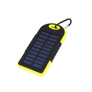 Power Bank 20000mah Solare Carica Batteria Cellulare a Energia Solare  Portatile - Nero