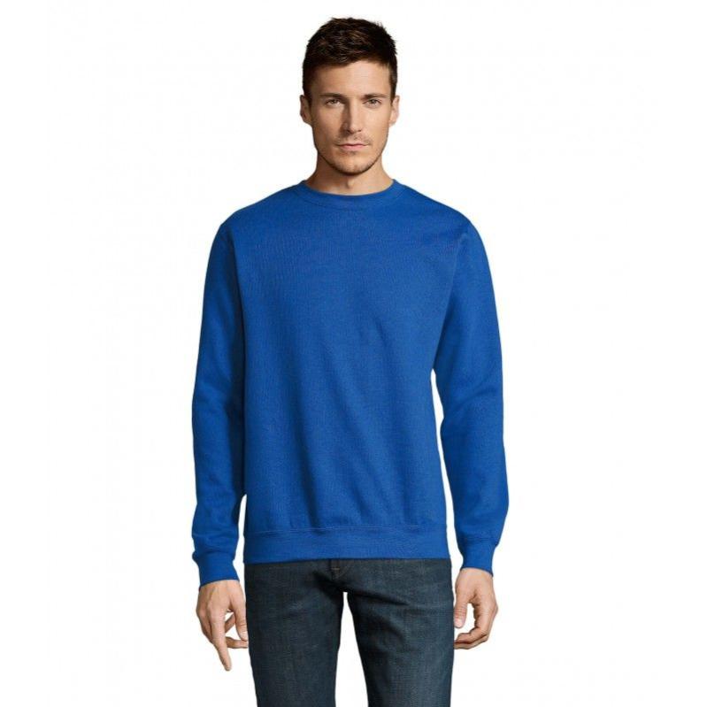 Sweat Pull Graf & Wu Bleu XL – Unisexe, Motif Animal/science, Coton épais