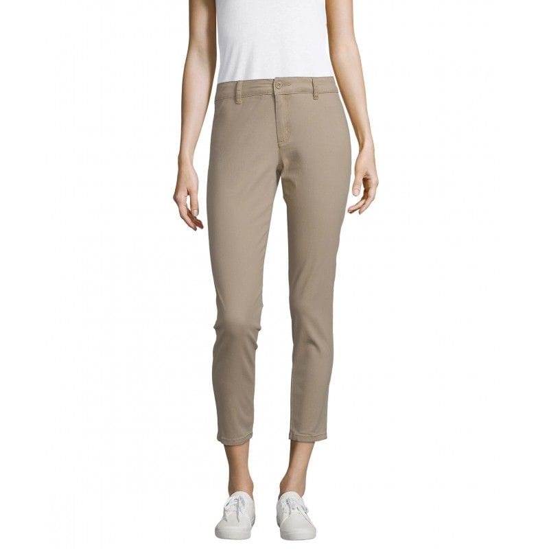 Sol s Pantalon femme 7 8 JULES WOMEN Beige Ch taigne 44