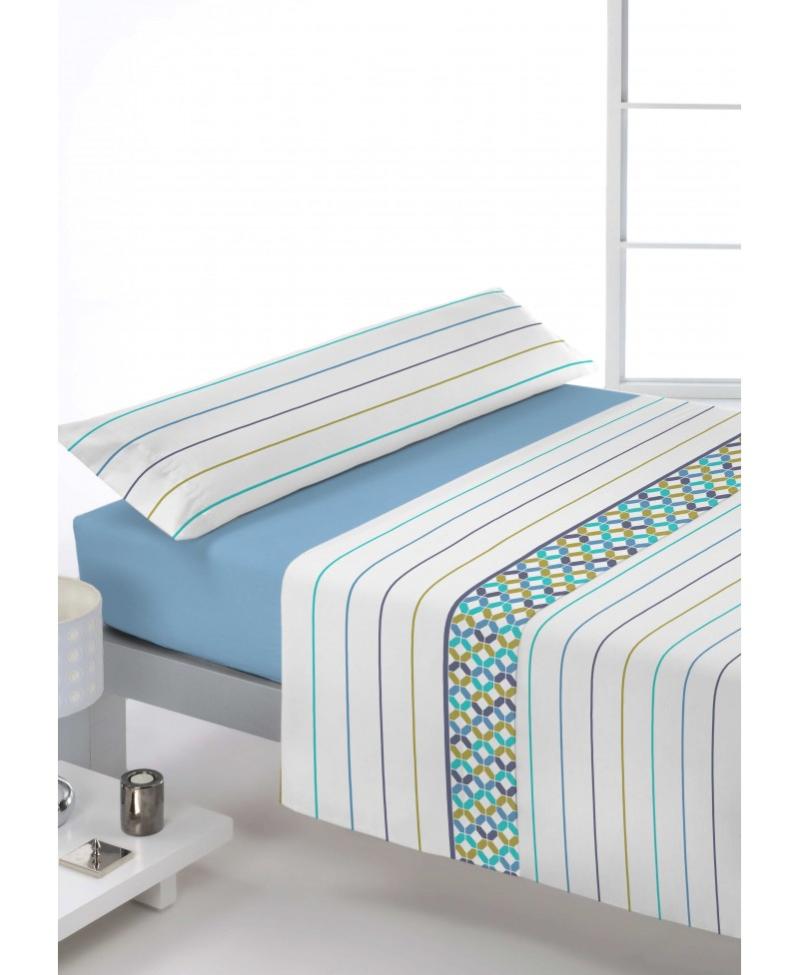 Juego de sábanas reig marti berger azul 120 cm.