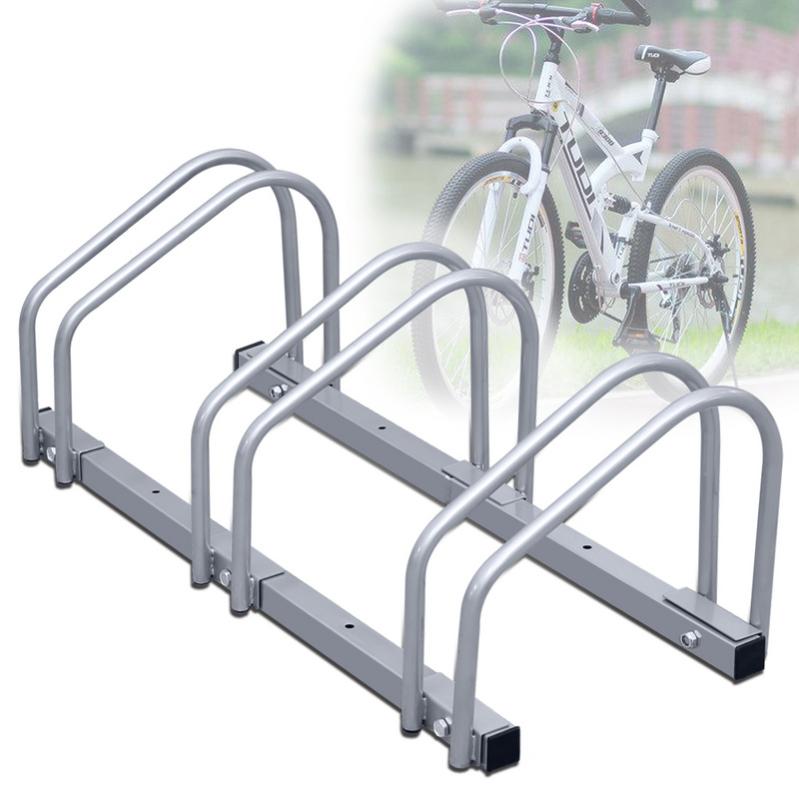 Support Vélo De Sol WilTec - Range-Vélo Autoportant Pour 1 Bicyclette - Acier Robuste