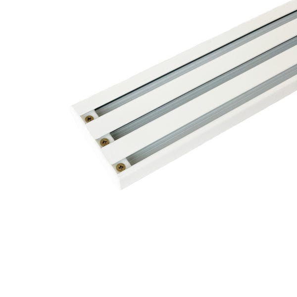 Binario a 3 guide in Alluminio per Tende a Pannello - 140cm - Pannelli  Giapponesi - Fissaggio a soffitto
