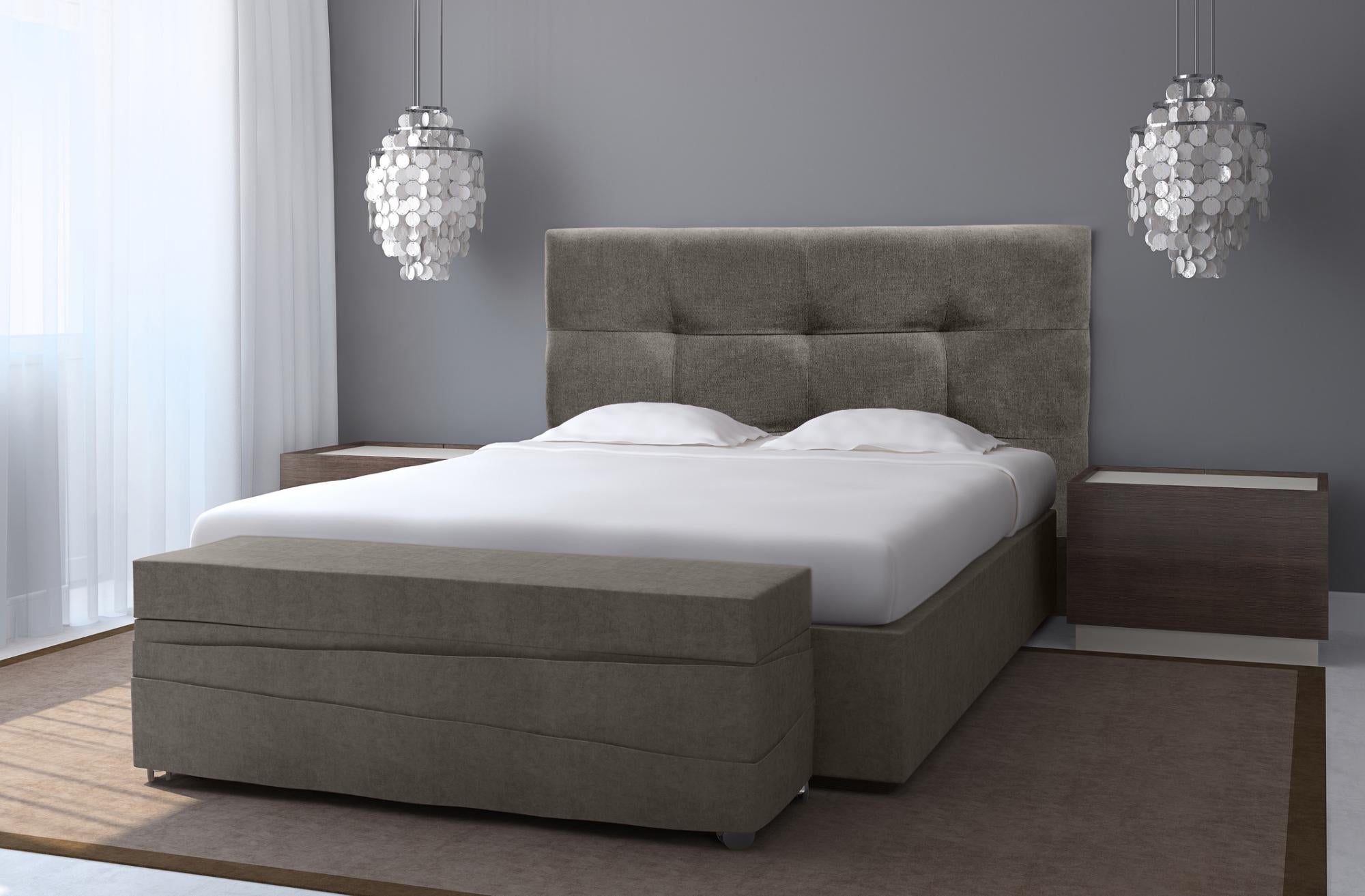 Cabecero Deluxe 200*70 gris Leroy Merlin