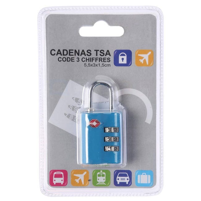 Cadenas TSA avec 2 clés