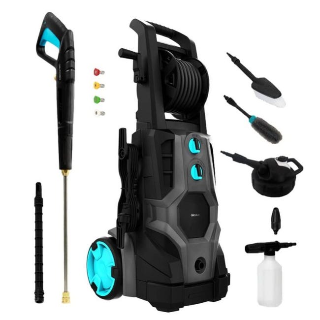 Lavapavimenti Per Idropulitrici 33cm - Pressione 2500 PSI, Ruote 360°, Acciaio Inox, Compatibile Connessione Rapida 1/4 - Foto 7