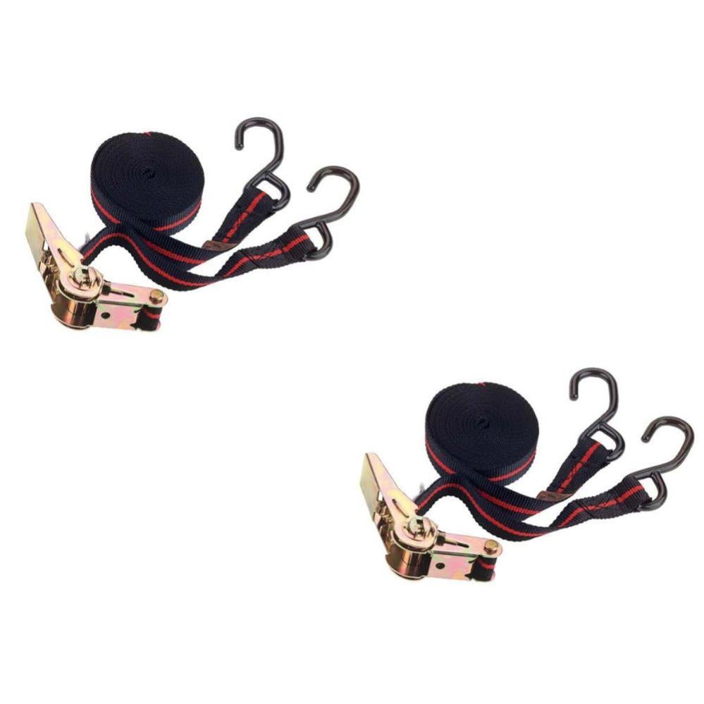 Lot de 10 tendeurs sandows élastiques avec 2 crochets - 60 cm - Noir