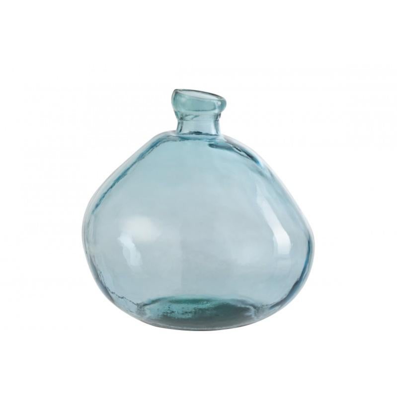 Vase dame jeanne en verre bleu 32x32x33 cm Leroy Merlin