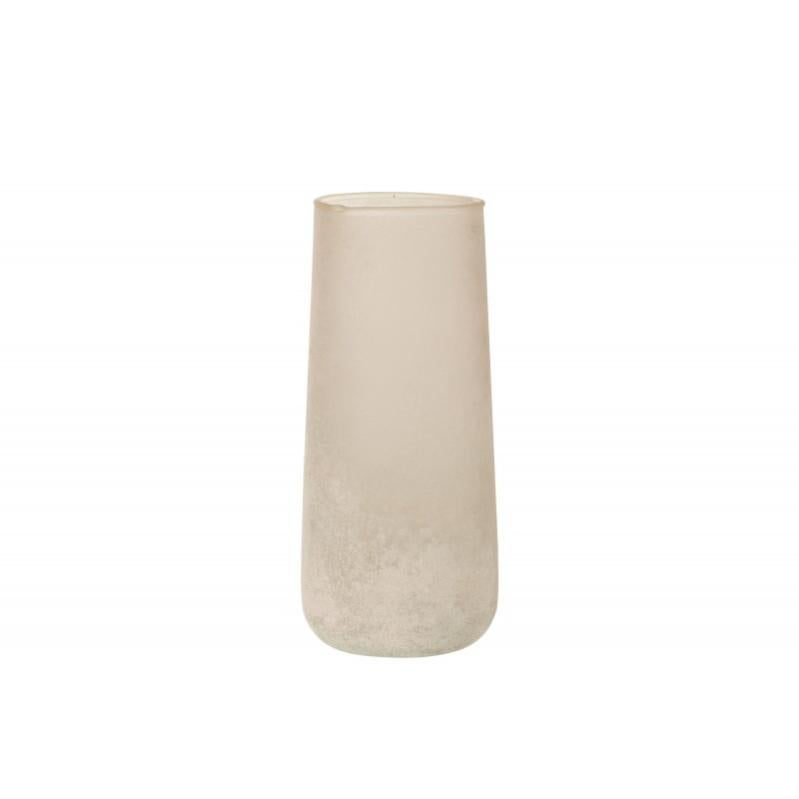 Vase en verre rose 10x10x23 cm Leroy Merlin