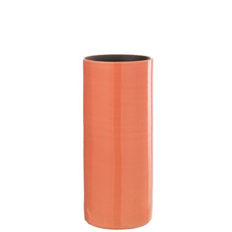Vase haut en céramique rose 15x15x37 cm Leroy Merlin